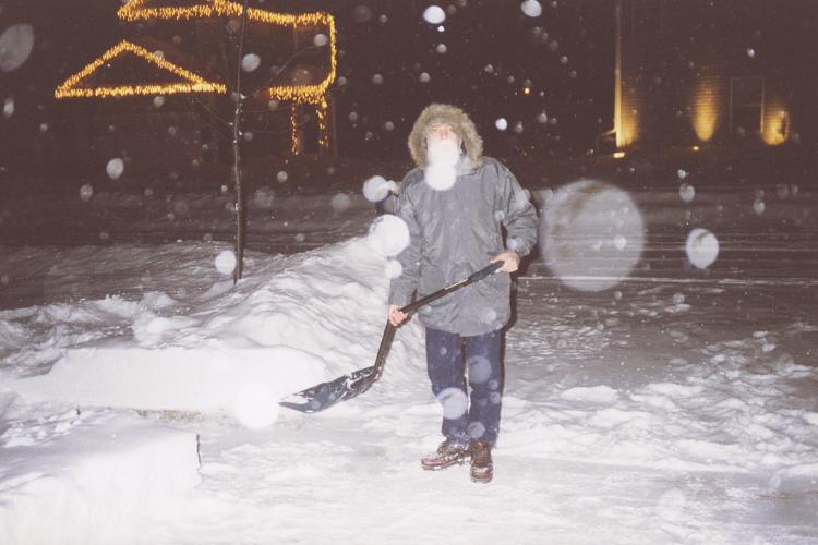 chicago snow! he loved it!